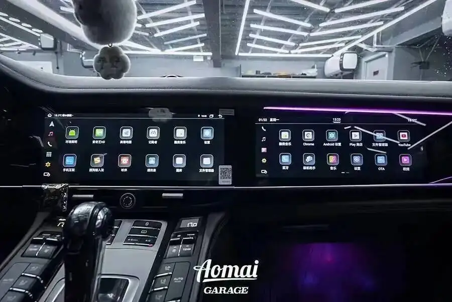 Dual-Screen CarPlay für Porsche Panamera 2010-2017 Intelligentes Navigationssystem GPS Aufgerüstetes Interaktives System – Detail 21