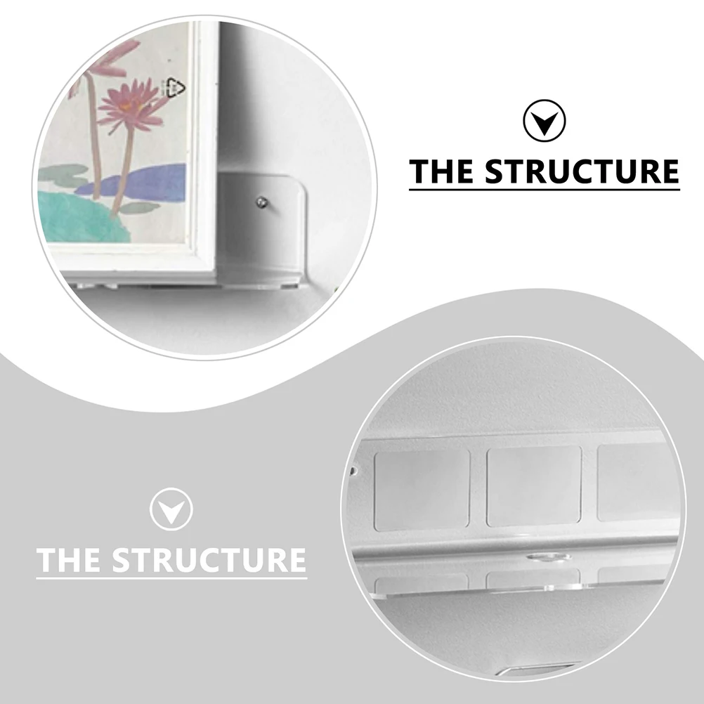 

1 Set Wall-Mounted Speaker Shelf Acrylic Sound Storage Rack Household Bracket For Wireless Smart Phones Remote Glasses Water