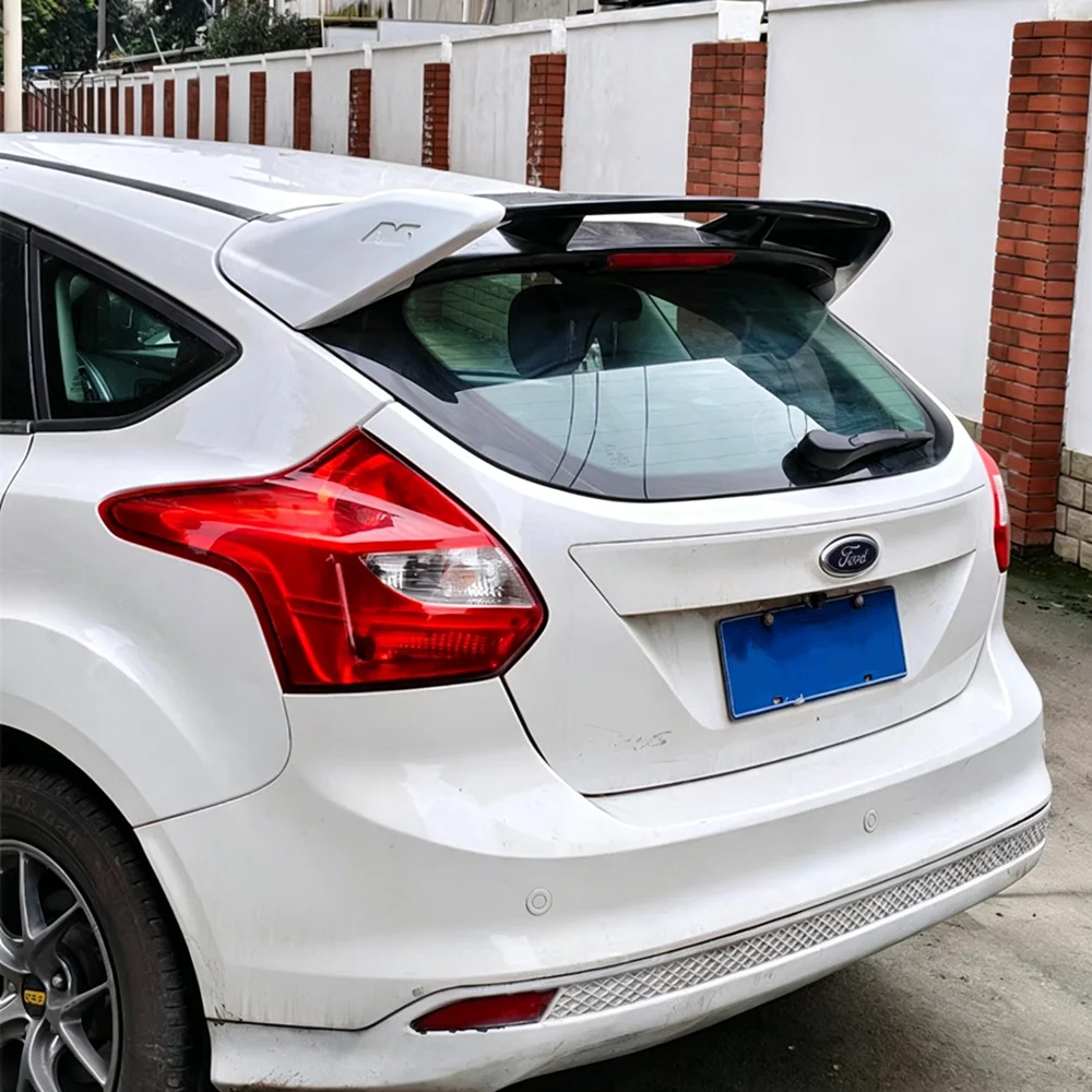 Picture 5: For 2012-2018 Ford Focus RS Mk3 MK.5 Mk III Mk III.5 C346 Hatchback Rear Roof Trunk Lid Spoiler Wings Car Exterior Accessories