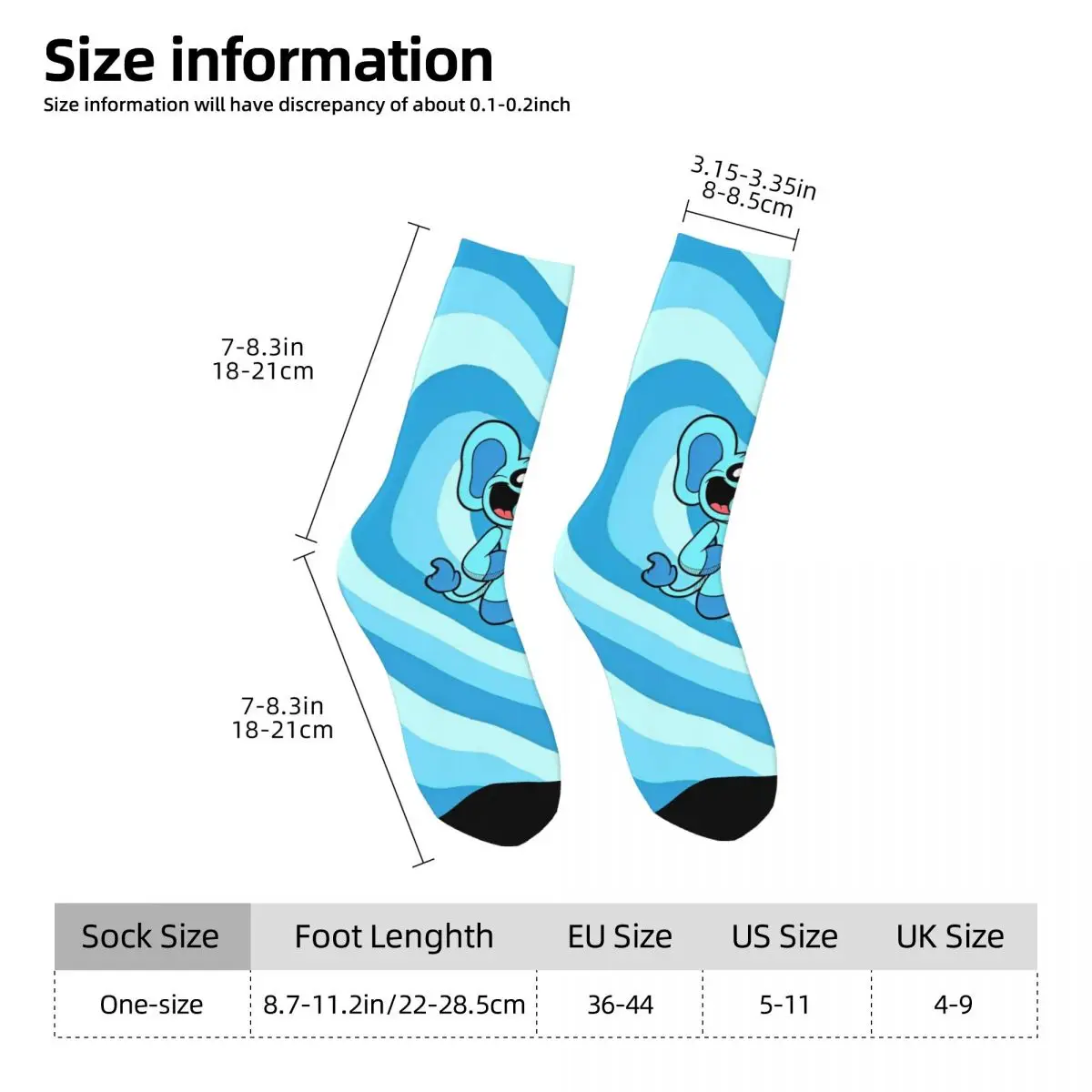 Fashion Men's Socks Casual Smiling Critter Animal Game Sock Sport Women's Socks Spring Summer Autumn Winter