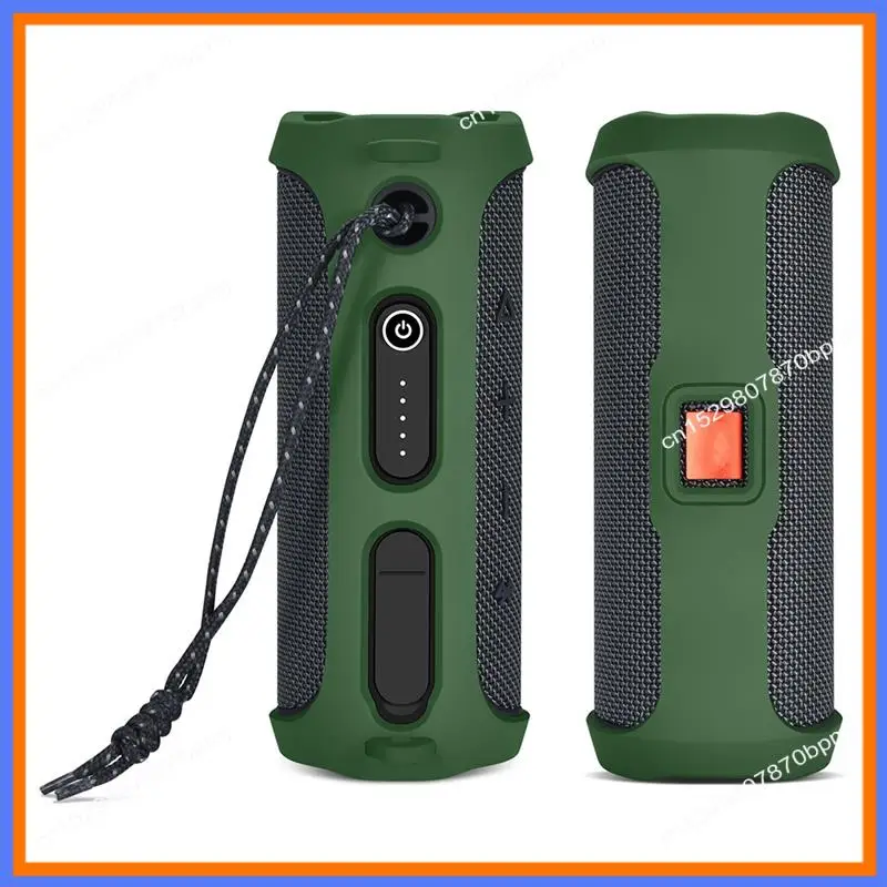 

BAAE Silicone Cover Case Waterproof Protective Cover Anti Drop+Shoulder Strap For FLIP ESSENTIAL 2 Wireless Speaker