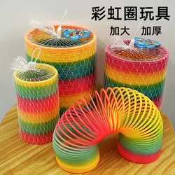 Huge Size Spiral Game Rainbow Crazy Spring Antistress Toy For Children Funny Outdoor Kids Party Favors Goodies Gift