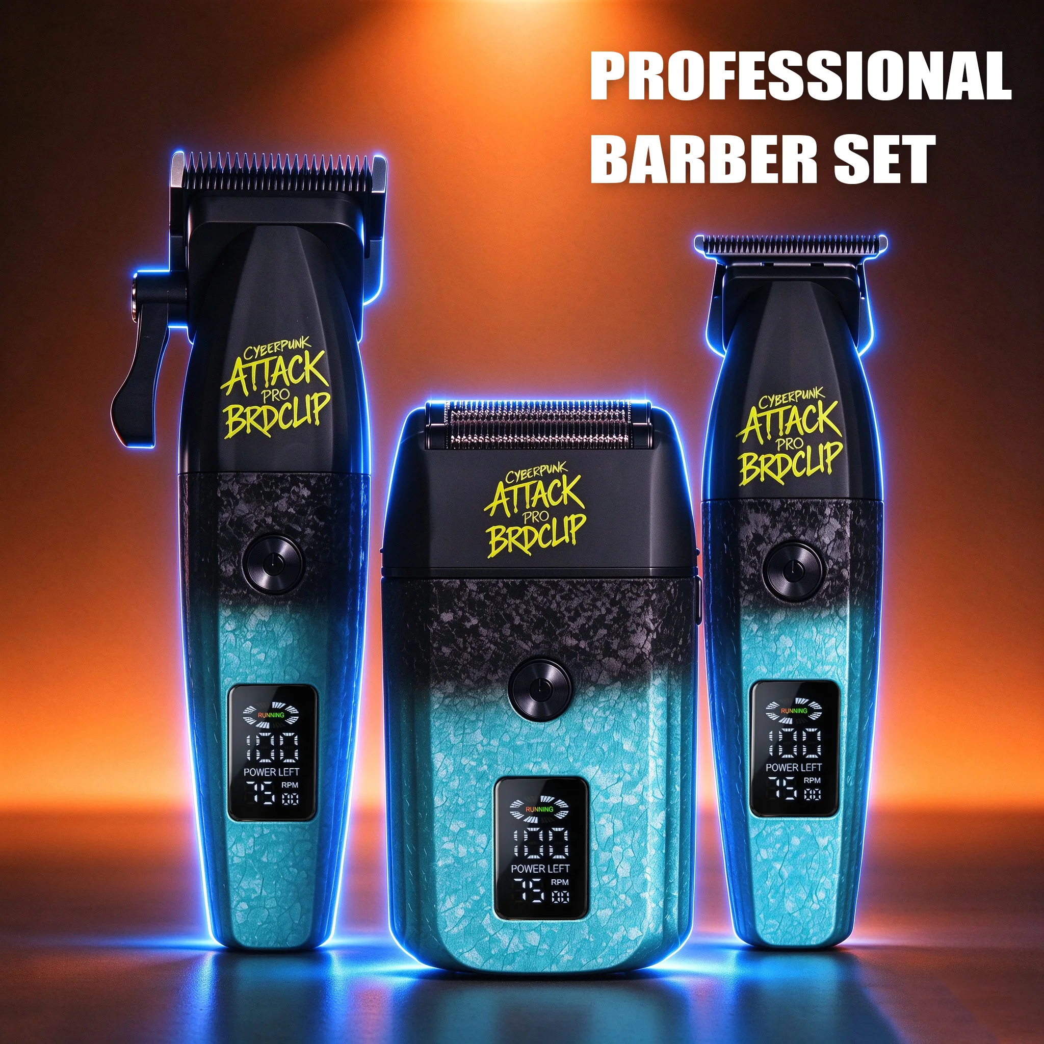 BRDCLIP Professional Hair Clipper Set BRD-CP01-02-03 Household Hair Clipper Tool, 7500RPM Zinc Alloy Hair Trimmer, Shaver