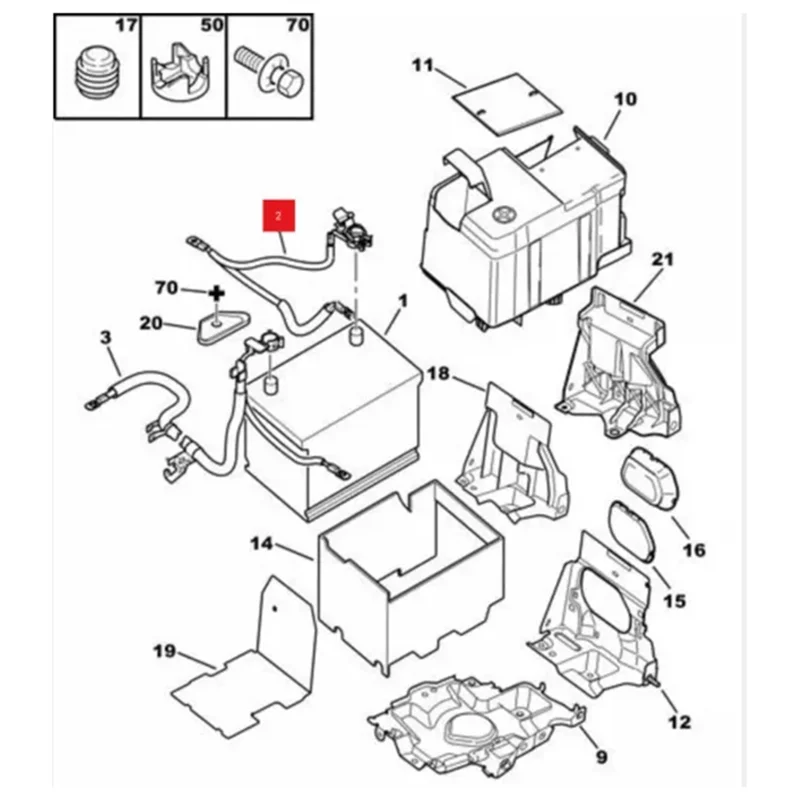 

AS-Car Negative Wire Battery Connection Wire Take The Line Of Fire 5638SC 9661191580 For 307 308Cc SW 408 Citroen