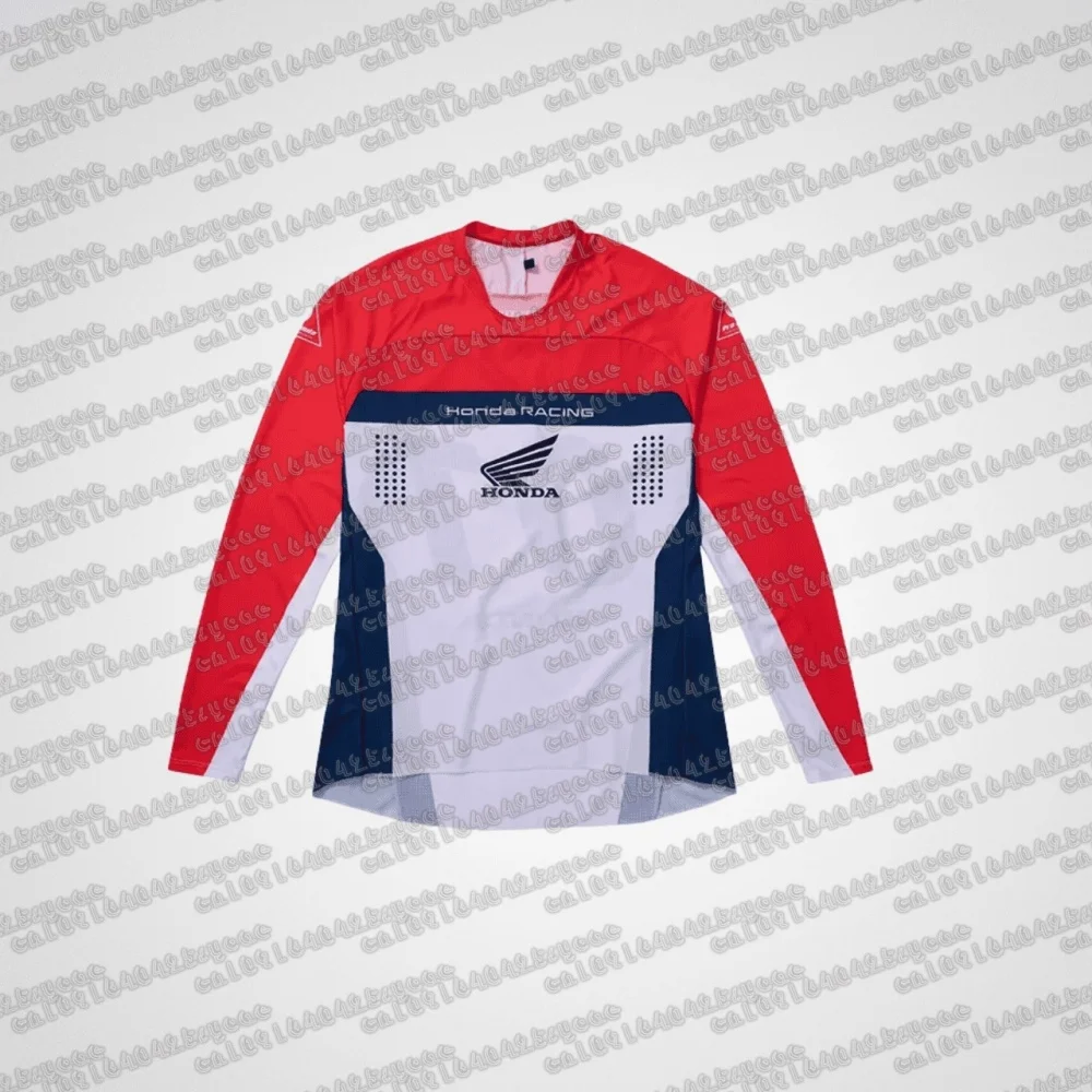

Мужская футболка Honda Motorcycle Racing Team с длинным рукавом, весенне-осенние женские футболки, новинка 2025 года, спортивная быстросохнущая одежда, топы