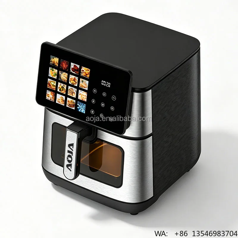 OEM ODM 8.5L Air Fryer Manufacturer 2100W Full Color Touch Screen 16 Preset Menus Custom Logo Household Kitchen Air Fryer