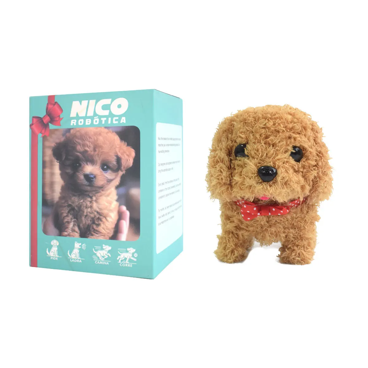 Chiot interactif chat Robot chiot en peluche chien Robot chiot marche aboiement queue Wagging marche chien jouet cadeau éducatif