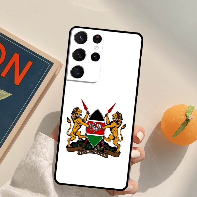 Kenya Cờ Ốp Lưng Điện Thoại Samsung Galaxy S22 S21 Cực S20 FE S8 S9 S10 Plus Note 10 20 Cực bao Da