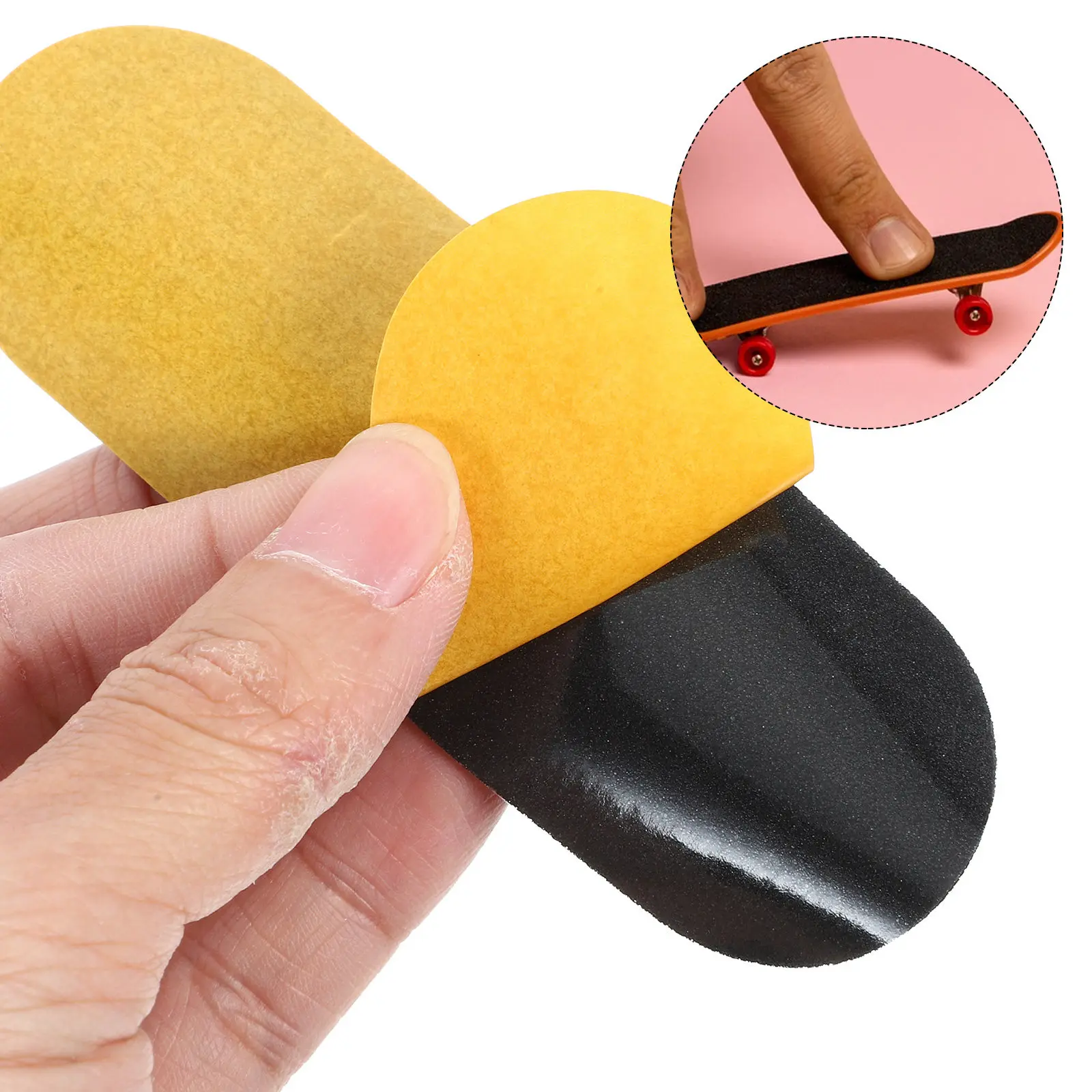 10Pcs Fingerboard Grip Tape with Adhesive Backing Foam Material Soft Touch Non Slip Performance Ideal for Mini Skateboards