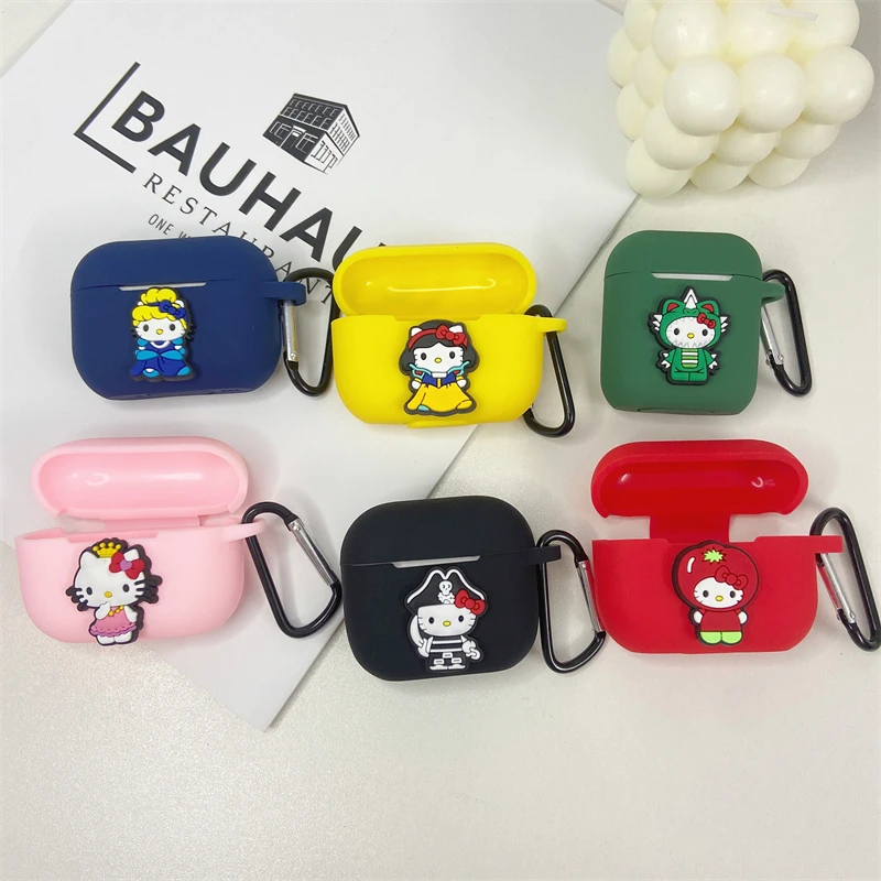 MINISO Sanrio Hello Kitty Earphone Cover For Apple AirPods 1 2 3 Generation Airpods Pro/Pro2 Wireless Bluetooth Headphone Case