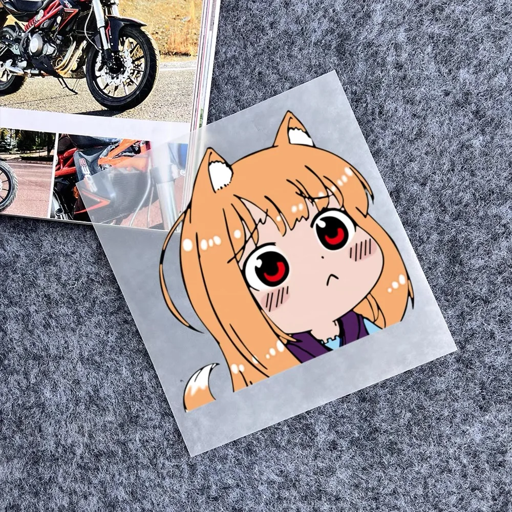 JDM Sticker Japan Anime Spice and Wolf Fuel Tank Cover Body Scratches Car Window Decal Scooter Motorcycle Decoration