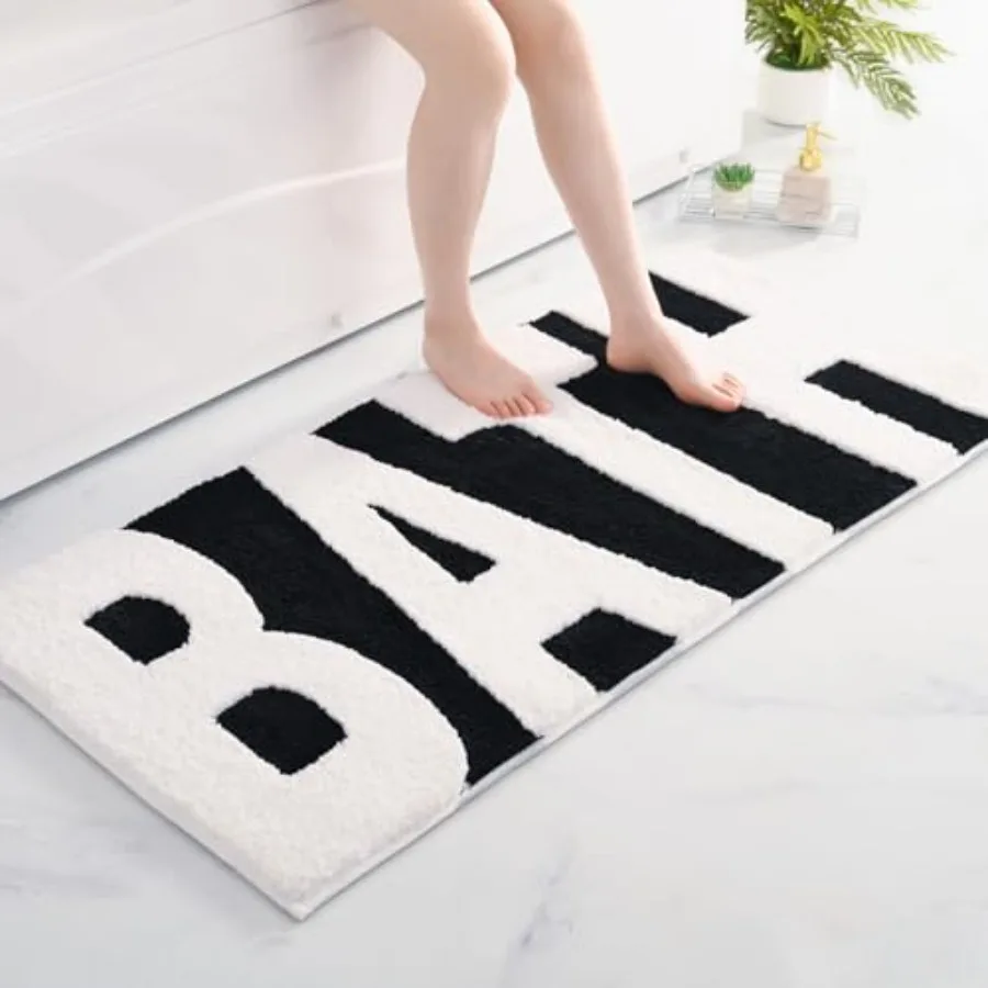 

Bathroom Rug Bath Mats Non Slip Floor Mat Thick Soft Shaggy Bath Rugs Cute Bathroom Deocr Super Absorbent Bathmat Machine Washa