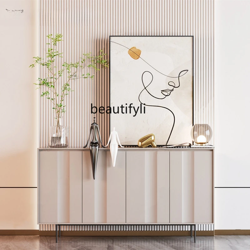 

Nordic dining side shoe cabinet surprise style entrance storage cabinet paint customization