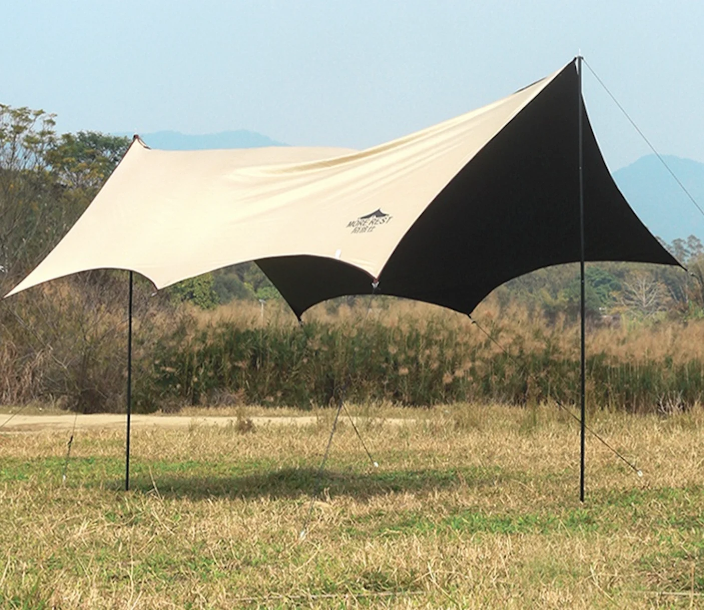 

Large Space Outdoor Sunproof Beach Canopy Portable Waterproof Tarp Camping Canopy