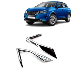2PCS Car Front Bumper Frame Fog Light Cover Trim Accessories Replacement Parts Accessories For Nissan Qashqai J12 2022 2023