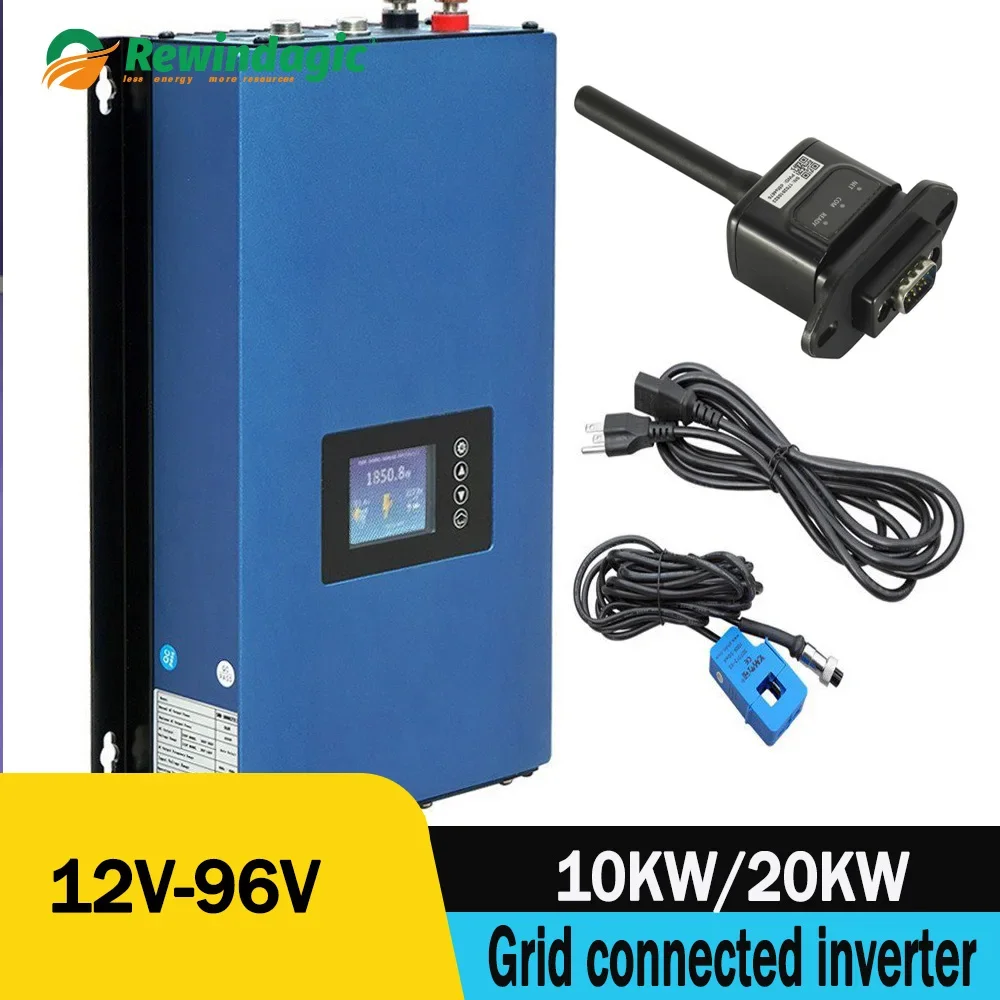 

10000W 20000W Wind Power Grid Tie Inverter with Limiter Sensor/Dump Load Controller/Resistor WIFI 3 Phase 48v 96v Wind Generator