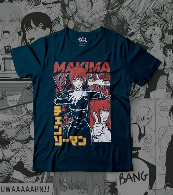 

POLO ANIME CHAINSAW MAN – MAKIMA cotton shirt