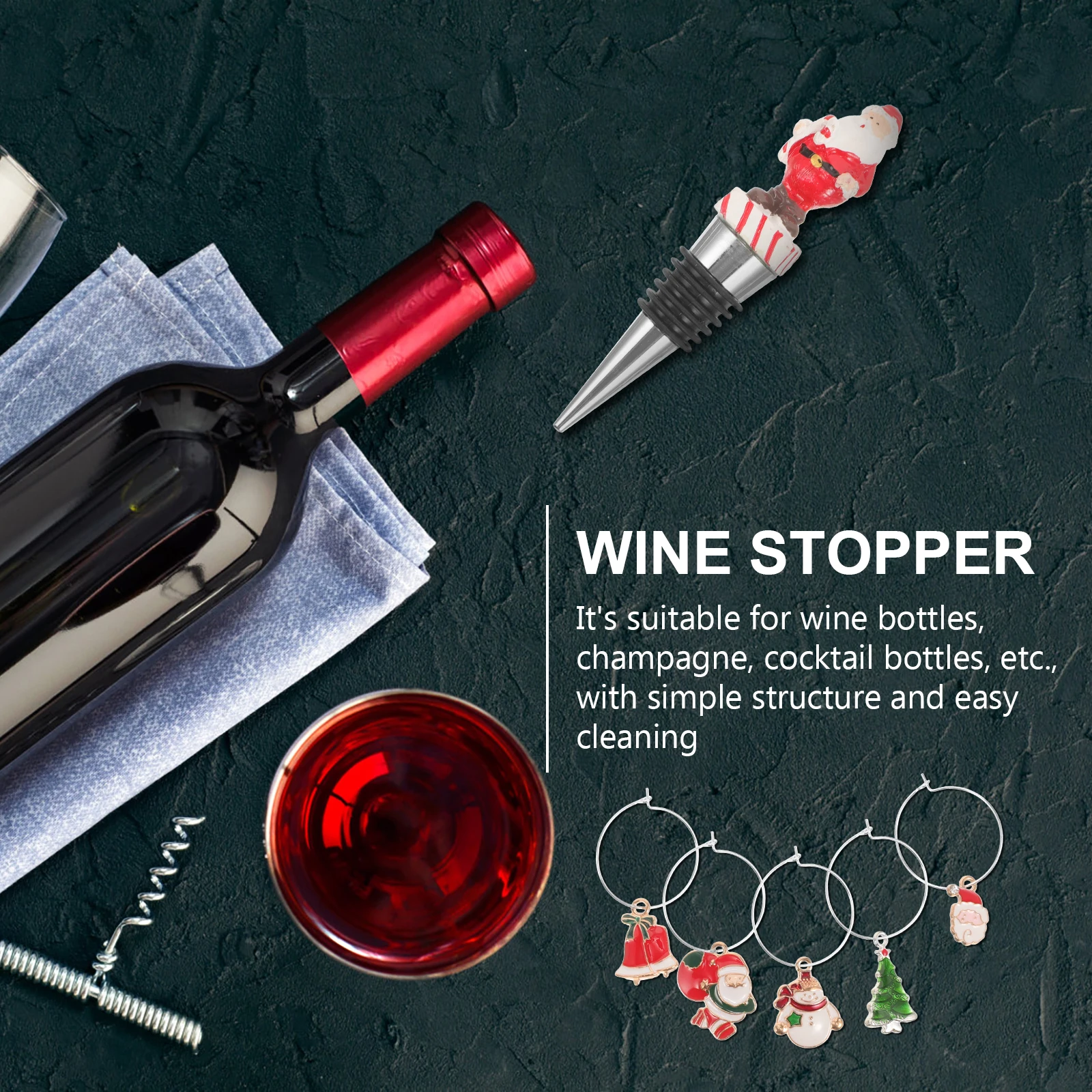 

Plug Kit Bottle Sealing Beverage Stoppers Novelty Multifunction Resin Mother