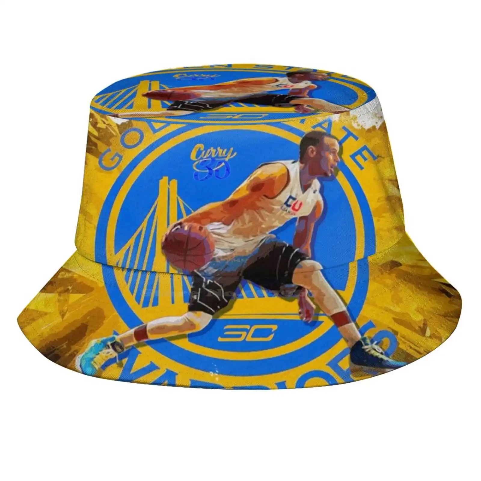 Steph Curry Poster Sun Cap Fisherman Hat Bucket Hats Steph Curry Basketbal Player