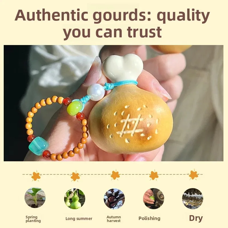 Crisp Pineapple Bag Small Gourd Hand Twist Pendant Cute Chicken Leg Gourd with Decompression Boutique Creative Hand Handpiece