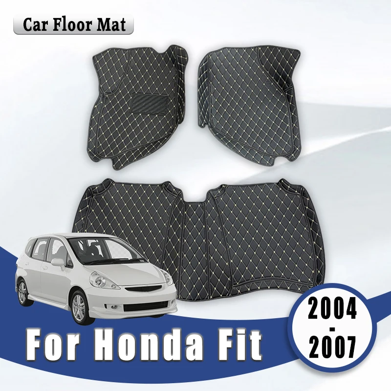 

Автомобильные коврики для Honda Fit 2007 2006 2005 2004, ковры, автозапчасти для интерьера, аксессуары, продукты, автомобильные накладки, водонепроницаемый чехол