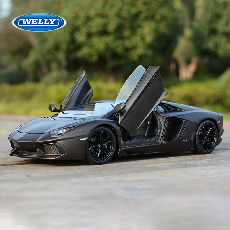 Welly 1:24 lamborghini LP700-4 aventador liga de corrida carro