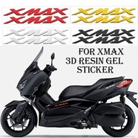 For YAMAHA XMAX 300 125 250 400 Motor Cycle 3D Resin Gel Logo Emblem Stickers Motorcycle Fender Body Side Decal Accessories