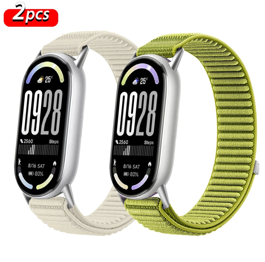 Watchband for Xiaomi smart Band 10 9 8 Strap accessories Sport Nylon field Bracelet Replacement correa Mi band 8 9 10 strap NFC