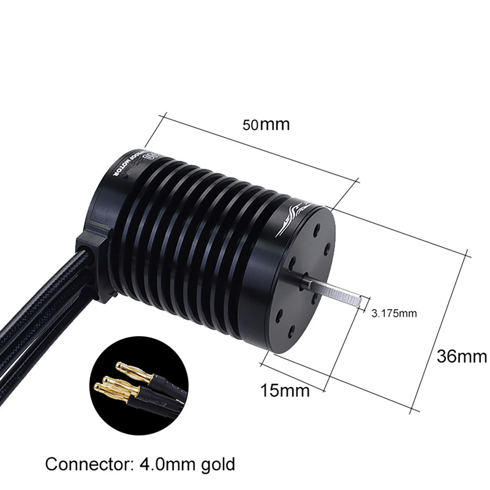 1/10 RC جزء السيارة مقاوم للماء F540 4370KV فرش السيارات مع 60A ESC ل 1/10 1/12 مقياس RC اكسسوارات السيارات استبدال أجزاء