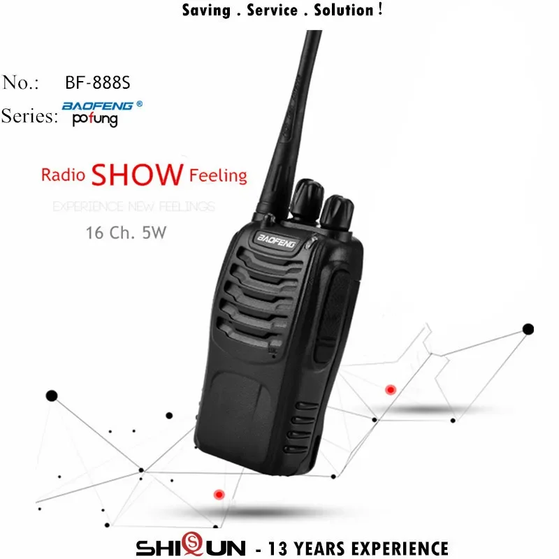 Baofeng BF-888S Walkie Talkie Two Way Radio UHF 400-470MHz 16CH BF888s Kids Walkie Talkie Ham Radios Transceiver BF888s Kids Toy