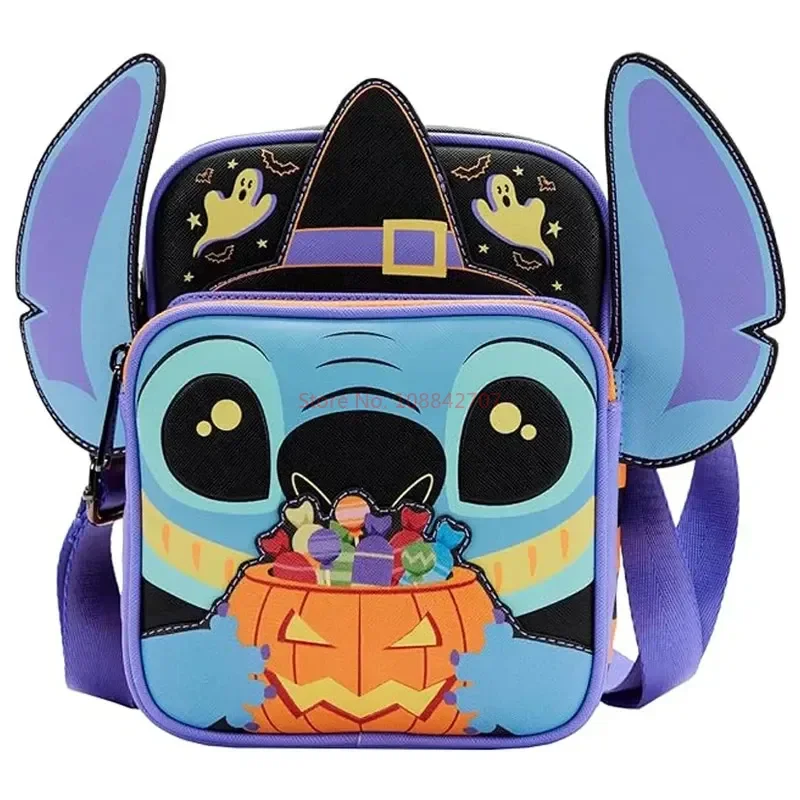 Disney Loungefly Brand Co Branding Lilo & Stitch Halloween Candy Cosplay Passport Shoulder Crossbody Bag Backpack Cartoon Bag