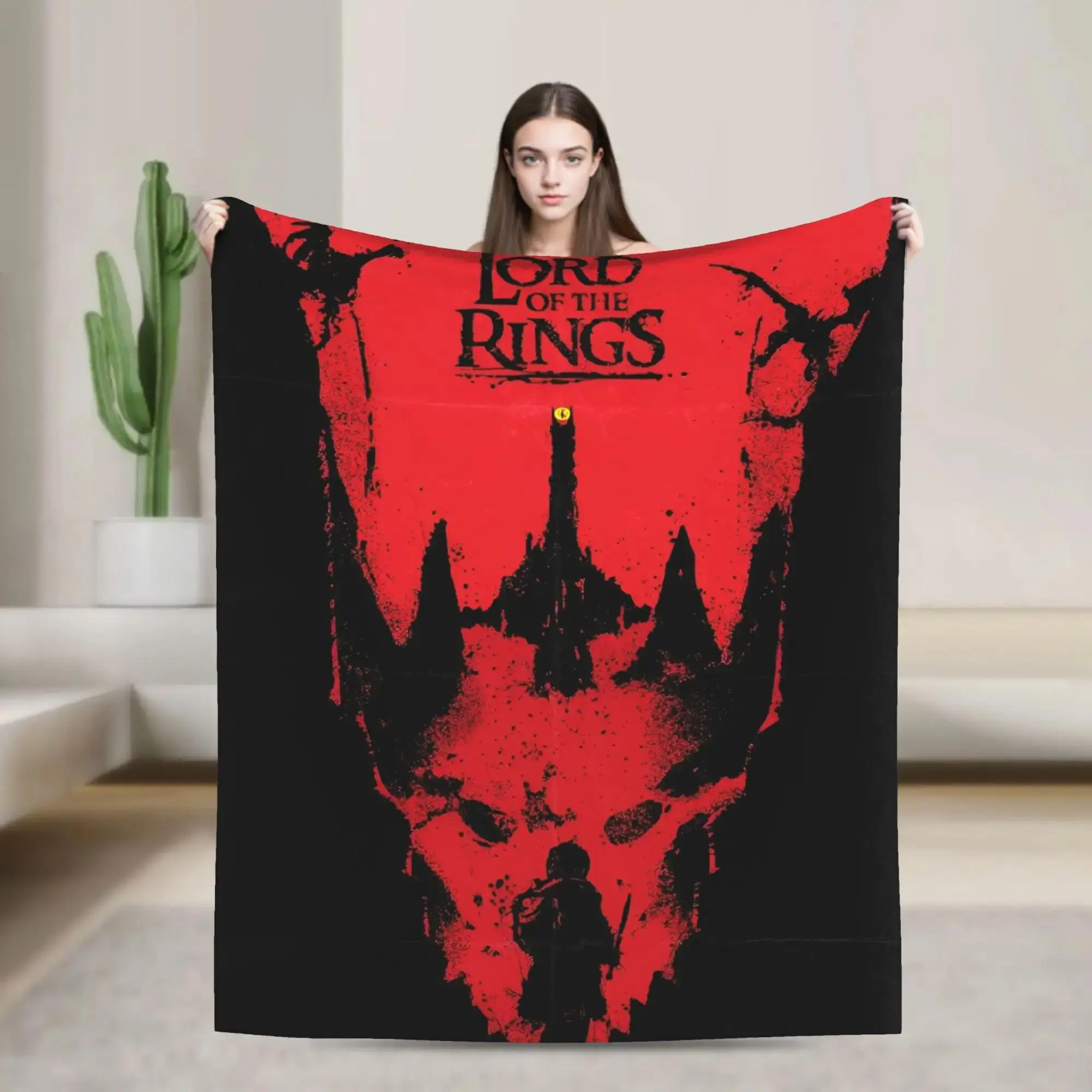 

LLords Of The RRings Blanket Soft Warm Plush Throw for Living Room Bed Picnic Novelty Flannel Bedspread Cover