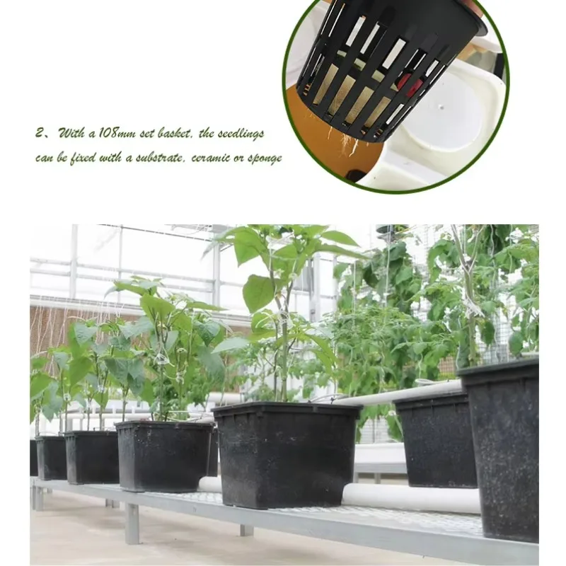 2025Reliable Quality Complete Garden Hydroponic Tomato Drain Pipe Dutch Buckets with Irrigation System