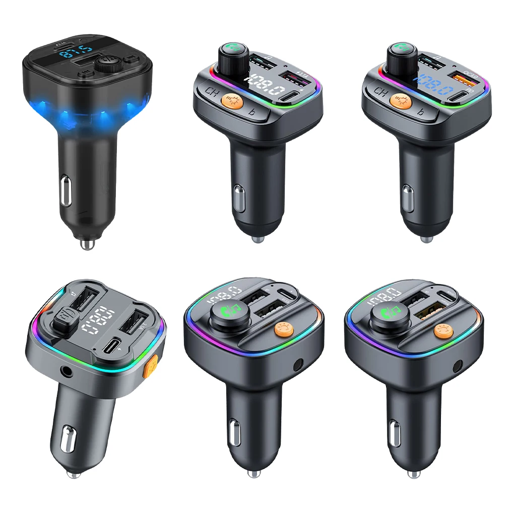 FM12B 1.44 Inch LCD Bluetooth Car MP3 Player Handsfree Wireless FM Transmitter Radio Adapter USB Car Charger Remote Control - Image 3
