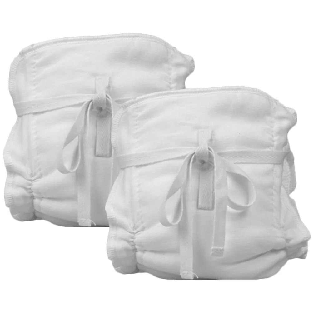 2 Pcs Newborn Diapers Toddler Bathing Suit Swimsuit Reusable Baby Nappies Cotton Pant Pants