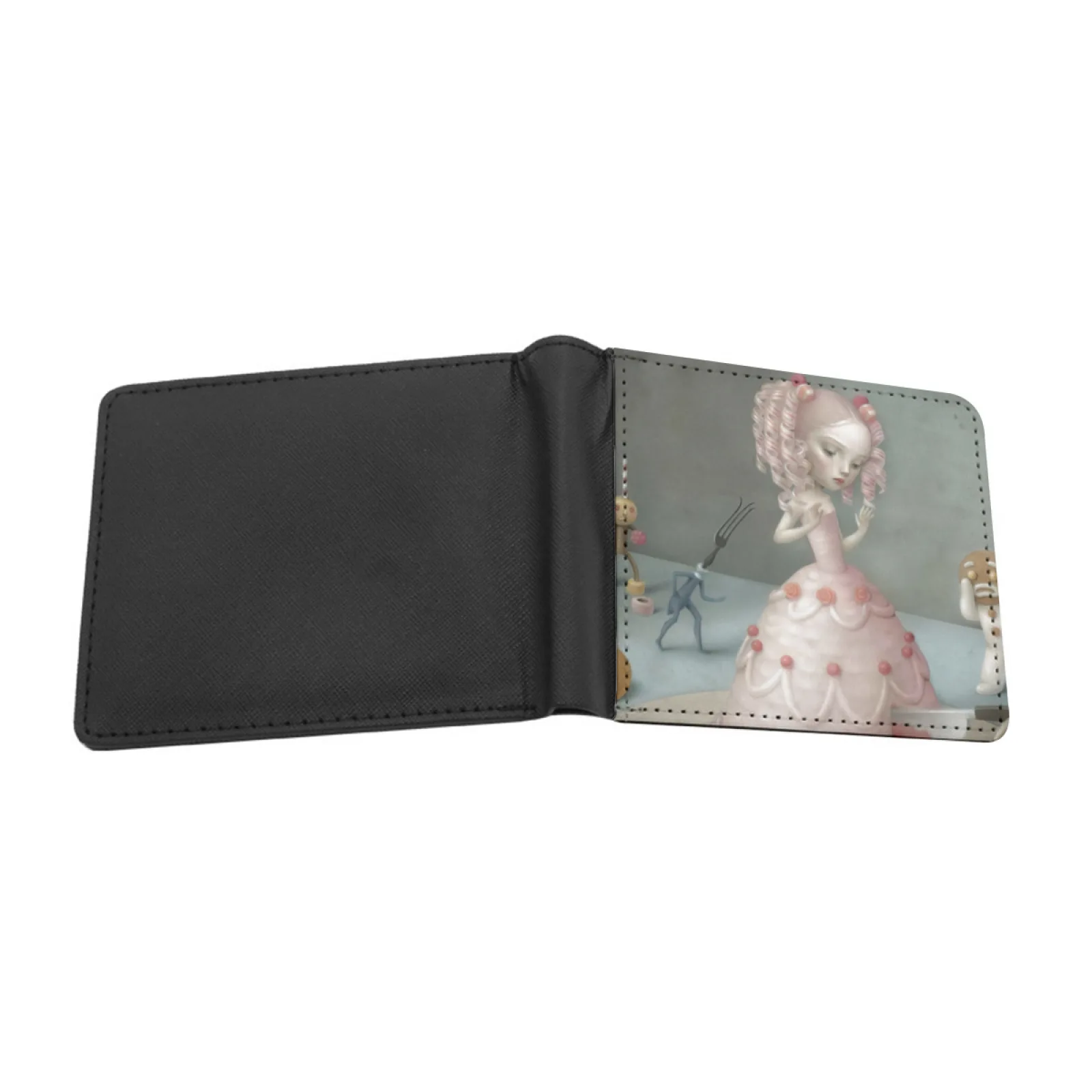 التنورة الوردية 2016 مارك رايدن قصيرة الرجال محافظ حامل بطاقة الائتمان الرجعية المحفظة الذكور محفظة من جلد Pu الوردي 2016