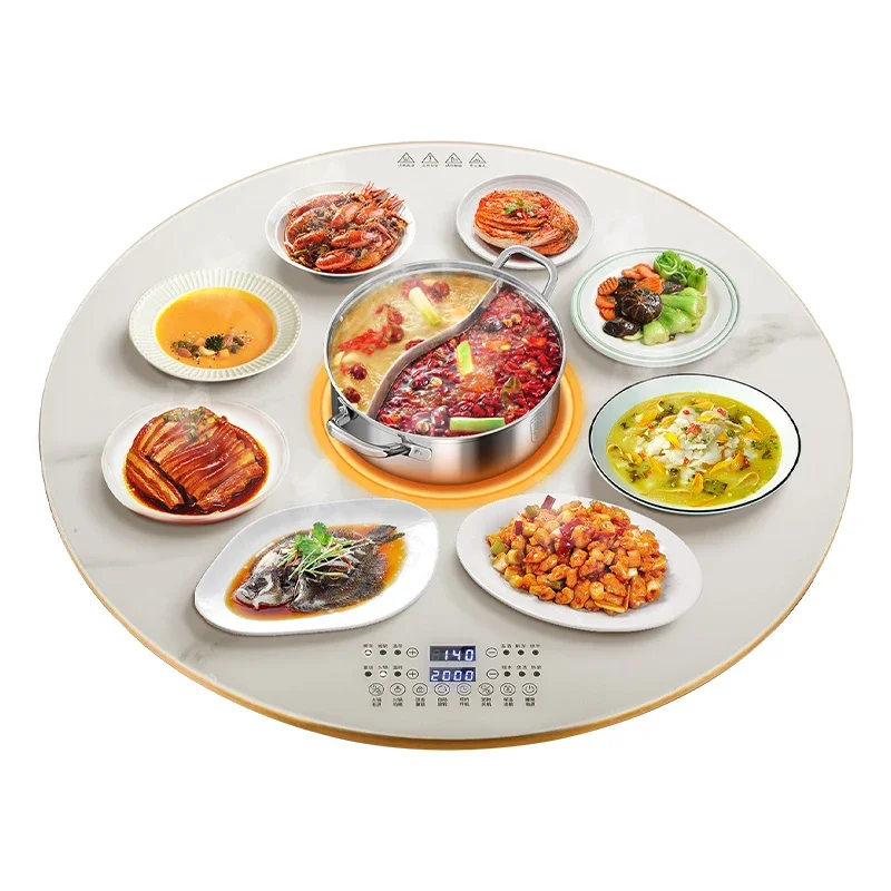 Intelligent Kitchen Control Electric Plate Coil Ceramic Glass Surface Adjustable Temperature Energy Efficient Class 2000W Home