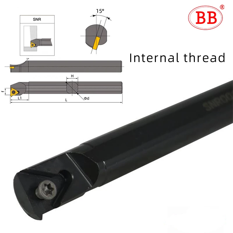 BB SNR SER Indexable Thread Turning Tool Holder Internal External Bar HSS Lathe Cutter SER1616 SNR0012 11IR 16NR 16ER Screw Type