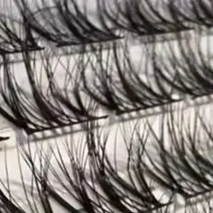 العين الطبيعية مانغا الرموش الصناعية العنقودية الرموش وهمية الشباك حتى رموش طويلة وسميكة حجم علبة مختلطة رموش طبيعية