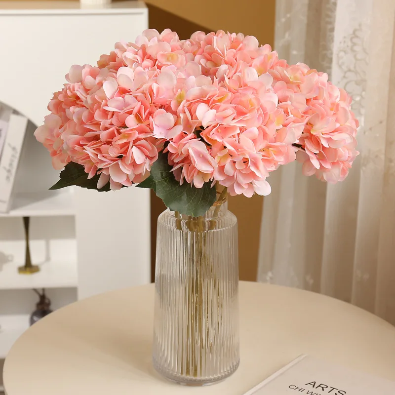 Künstliche Blumen Seiden-Hortensien Brautsträuße Hochzeit Heim Zimmer Esstisch Festival Dekoration Ornament DIY Bestseller Geschenke – Detail 3