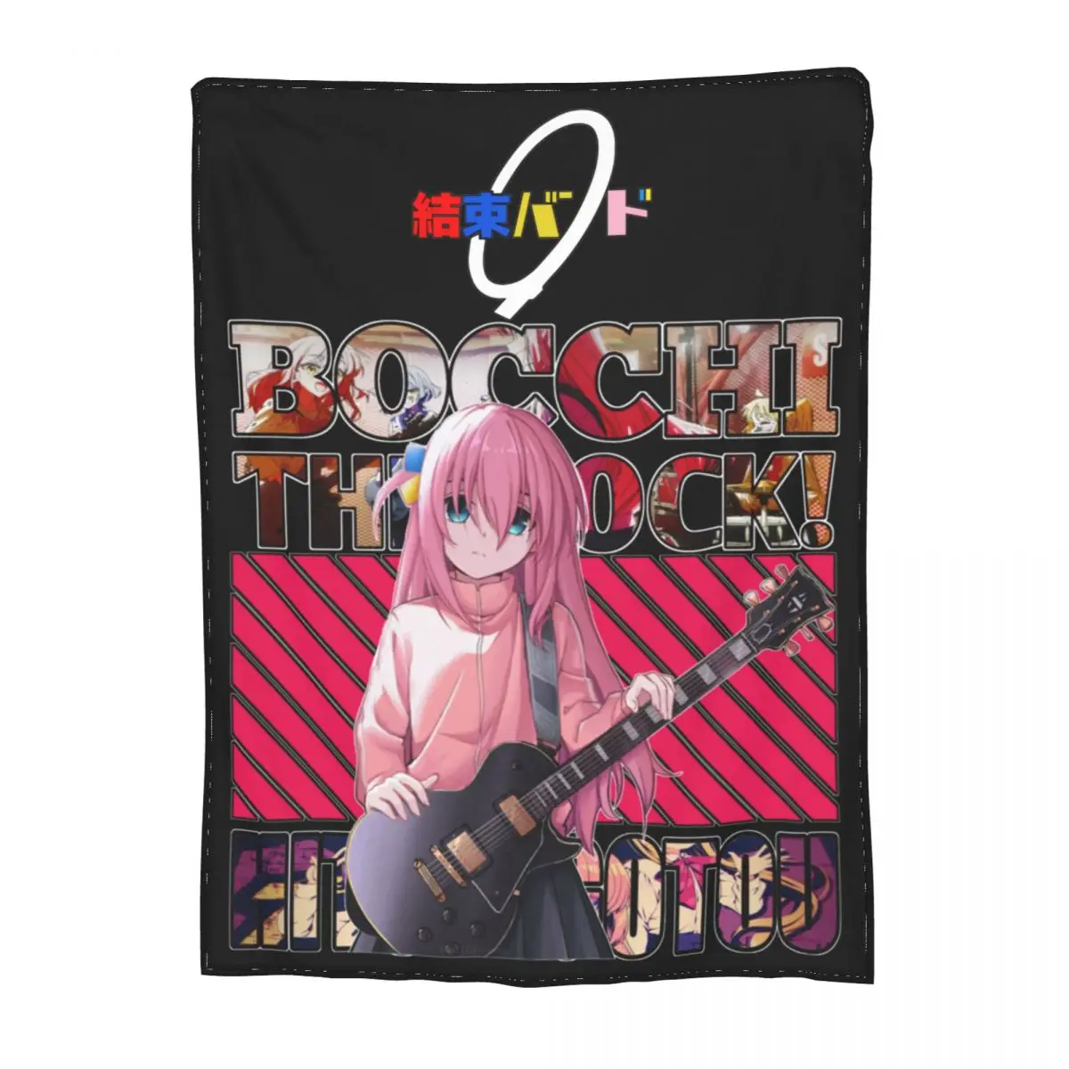 Kessoku Band Bocchi The Rock Merch Blanket Flannel Suit for All Season Home Bocchi The Rock! Throw Blankets