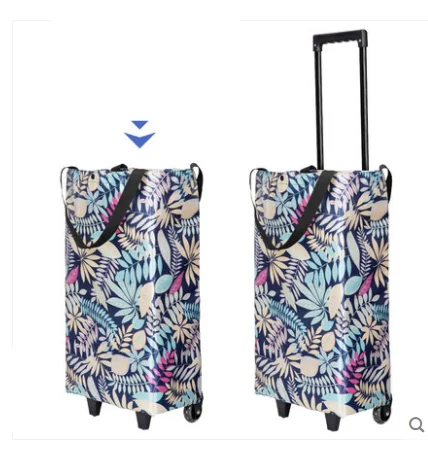 shopping bag for women travel trolley bag for shopping luggage bag with wheels Luggage Cart Shopping Camping Folding bags wheels