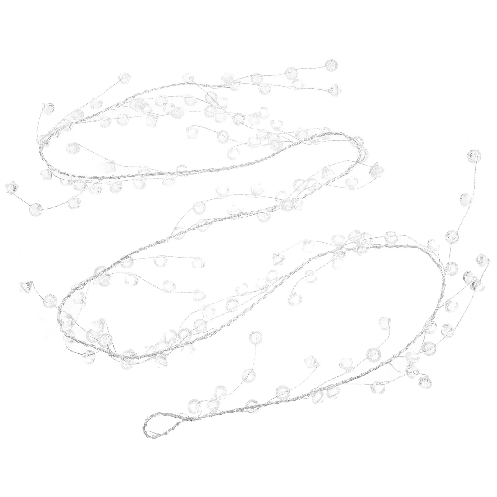

Crystal Bead Strings Clear Acrylic Teardrop Garlands for DIY Decorative Hanging Wall Ceiling Home Wedding Christmas Valentine