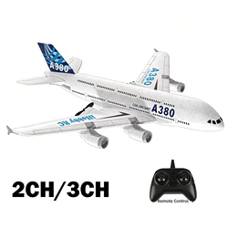 A380 Airplane Airbus RC Airplane Foam Toys 2.4G Glide Fixed Wing RTF Plane Outdoor Toys Drone Modle Easy Fly Children Gift