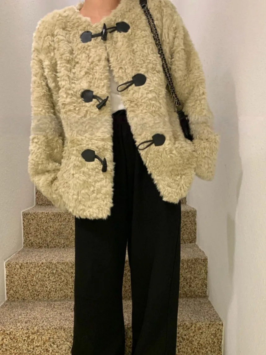 Faionable Versatile Cappotto di pelliccia imbottito in cotone da donna Caldo retrò di fascia alta invernale Jaet Pendolarismo Sle Primavera Autunno Inverno