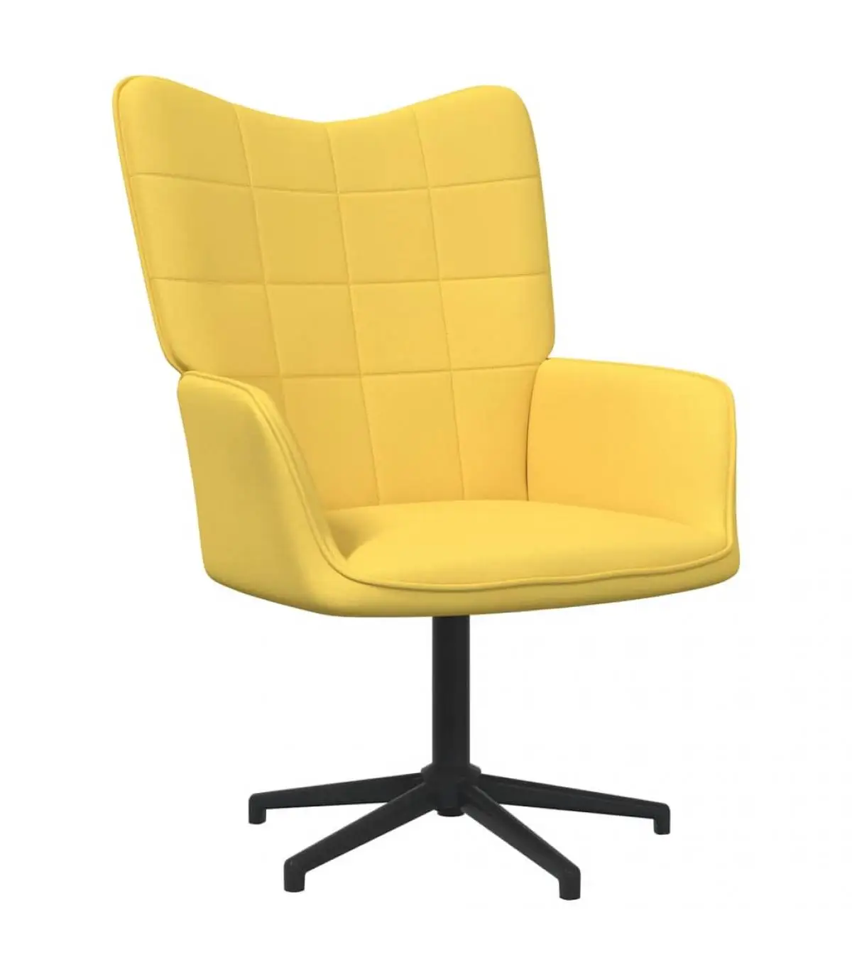 Mustard yellow fabric relaxation chair armchairs