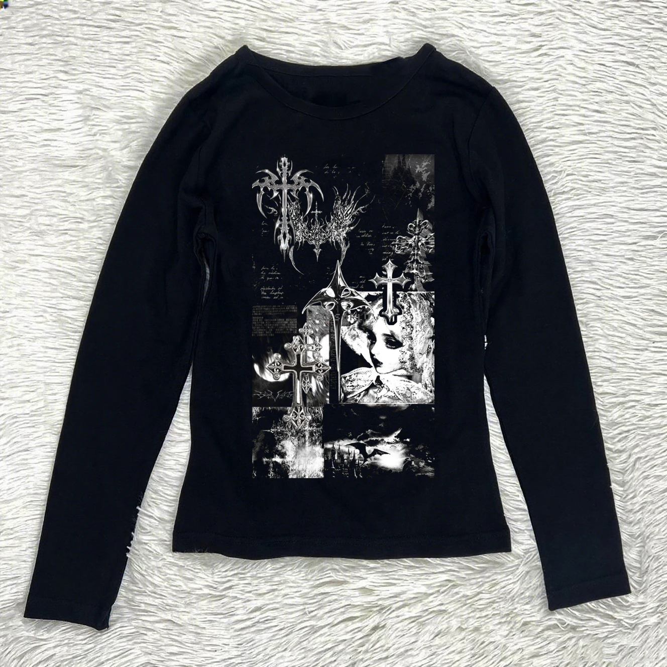 Star Girl Y2k Kleidung Damen Kpop Damen Cropped Goth Shoujo Girl Style Grafik T-Shirts 2000er Tops 90er Jahre Kleidung Vintage Gothic