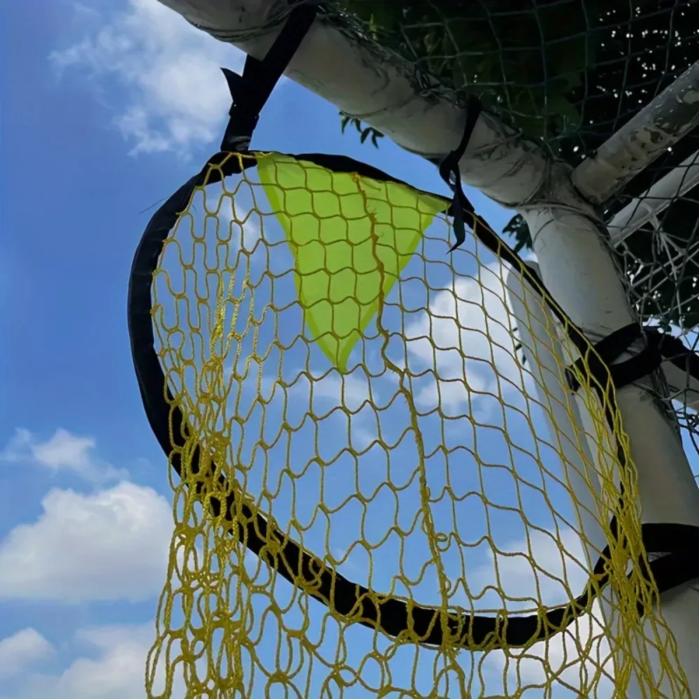 Rede de treinamento de futebol prática de treinamento net alvo saco alças ajustáveis dobrável objetivo de futebol net esportes de futebol