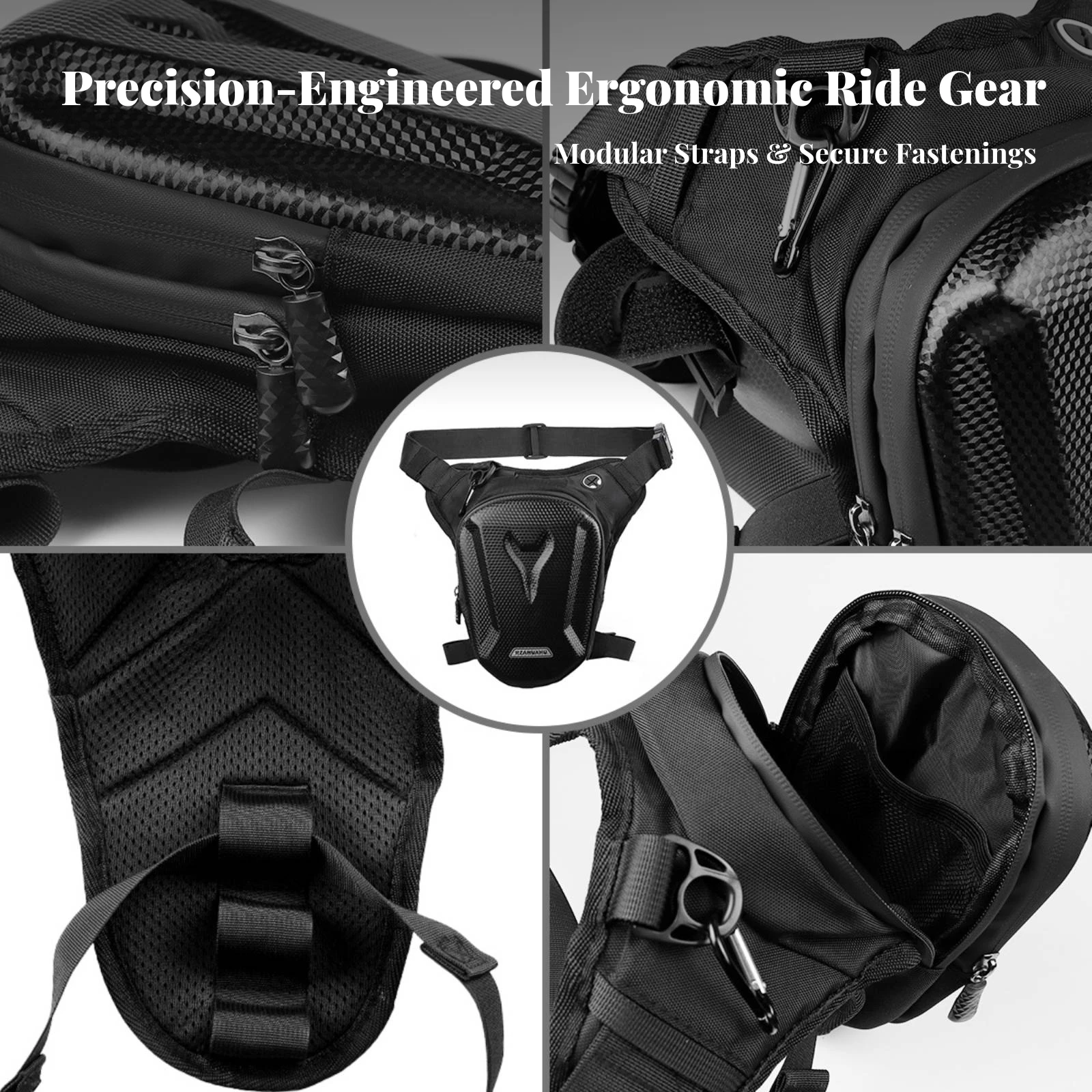 Motorcycle Leg Bag Water Resistant Thigh Bag Portable for Motorcyclists, Outdoor Sports, Daily Commute