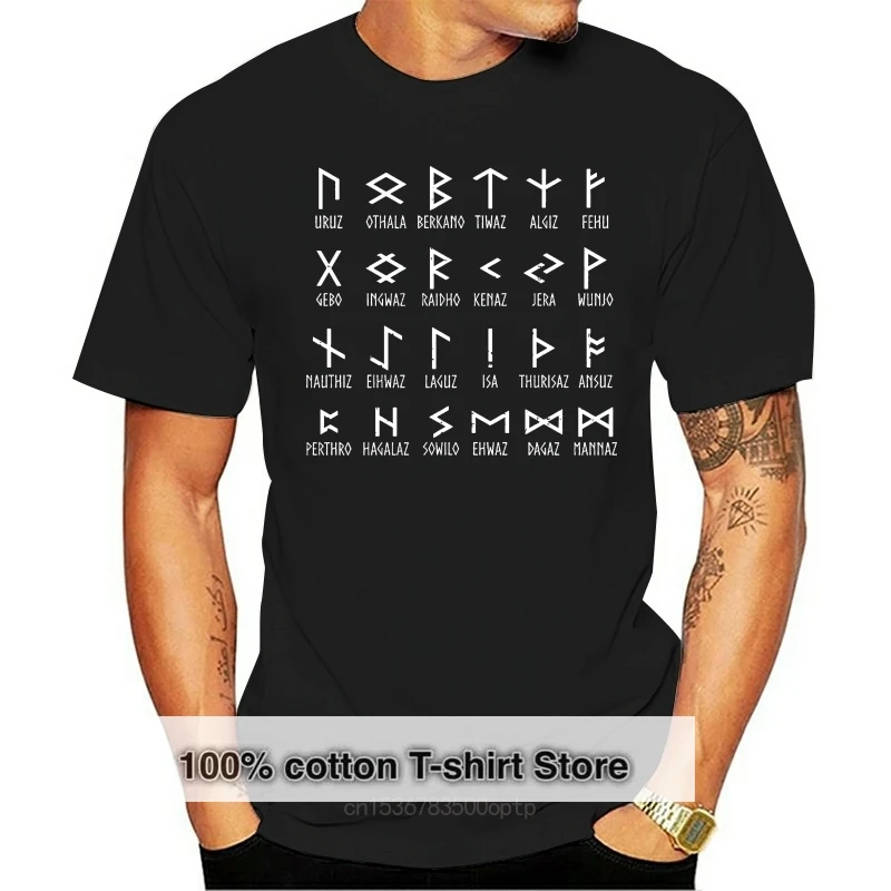 RUNES OF ELDER FUTHARK T-shirt - S to 6XL - Norse Odin Viking Ragnarok Thor Odin